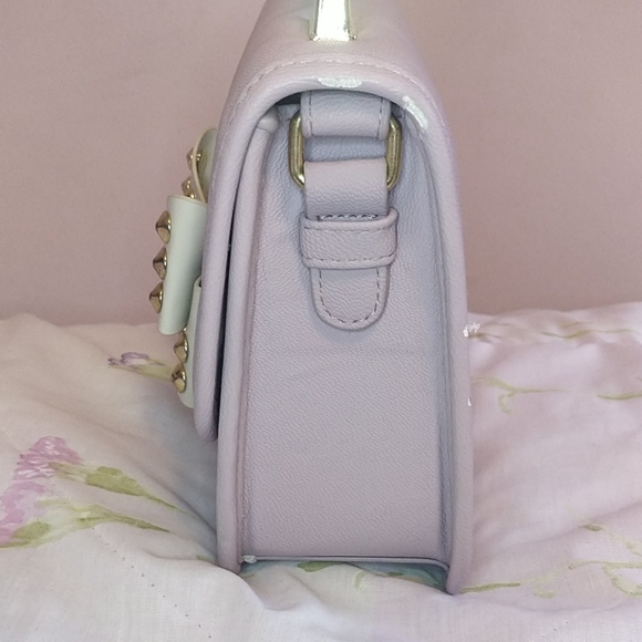 Topshop Studded Bowl Crossbody Lavender Bag - Picture 4 of 10